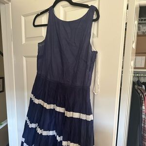 GUC navy/white Talbots A line sundress
